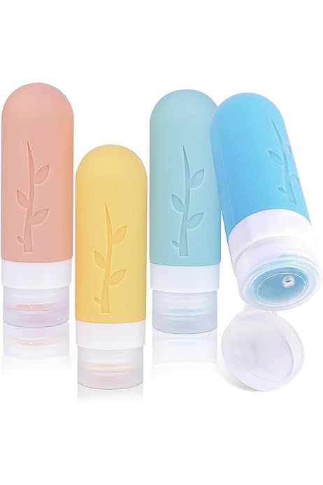 Bottiglie Da Viaggio In Silicone - 70ml, Approvate TSA, Anti-perdite - Foto 3