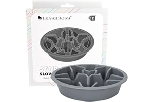 LEASH BOSS Leashboss Slow Feeder Dog Bowl Inserts - Maze Puzzle Food Bowl with Feeder Holes, Fits into Elevated Pet Feeders - Slow Eating for Large, Medium & Small Sized Breeds