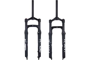 BOLANY Snow Bike Front Fork for A Bicycle 26inch Aluminum Alloy Air Gas Fat Fork Bike for 4.0" Tire Bicycle Accessories