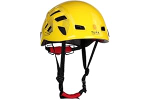 Heemtle Safety Helmet Head Protection Rock Climbing Tree Arborist Abseiling Construction Aerial Work Rappelling Rescue Equipment 5 Colors Optional（Adjustable：54-62CM）