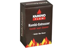 KAMINO-FLAM KaminoFlam Rußentferner zur Reinigung von Ölofen & Kohleofen - Kombi Entrußer für den Ofen - Kaminreiniger Beutel für Öfen für Öl & Holzkohle