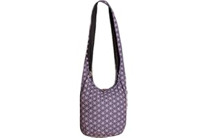 PANASIAM Bandolera 'Geometrix', 2 tamaños, tejido de doble capa, de una empresa familiar