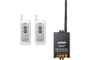 dstfuy schalter mit fernbedienung,984FT Langstrecken,DC 12V/24V/48V/72V/40A Relais Drahtloser Schalter,fernbedienung relais für Diebstahl warnanlagen,Beleuchtung,Rolltor Lind,Torschranken.