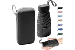 axbeeax Mini Umbrella, 6Ribs Compact Travel Umbrella Windproof Umbrella Lightweight Compact Umbrella for Women