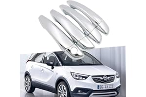BNHHB Autotürgriffabdeckung für Opel Crossland X 2017-2019, Chrom-Außenschutzabdeckung, Styling-Dekorationszubehör