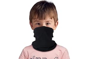 HEGCOIIE Kinder Schlauchschal Fleece Loop Schal Halswärmer Halstuch Winddicht Ski Maske Warmer für Outdoor Skifahren Radfahren