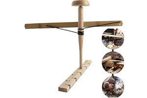 KUNANG Trapano ad arco, kit di perforazione ad arco, accendifuoco, educazione all'avventura all'aperto, apprendimento del legno per l'allenamento del fuoco