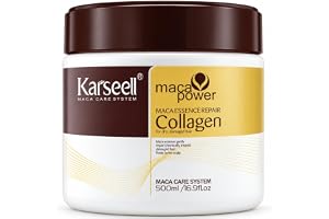 Karseell MACA CARE SYSTEM Kollagen Hårmask Djup Reparation Återfuktande Närande Återuppbyggande Anti-Frizz Glans Mjukhet För