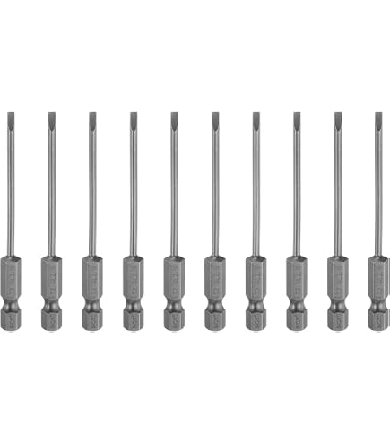5x Magnetische Sechskant-Schraubendreher-Bits, Doppelköpfig, 100mm Länge, 6mm Spitze