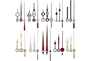 DEEWISH 10 styles d'aiguilles d'horloge courtes, pièce de rechange pour mouvement d'horloge, aiguilles d'horloge en aluminium pour réparation de mécanisme d'horloge, convient aux horloges de 10,2 à 20,3 cm