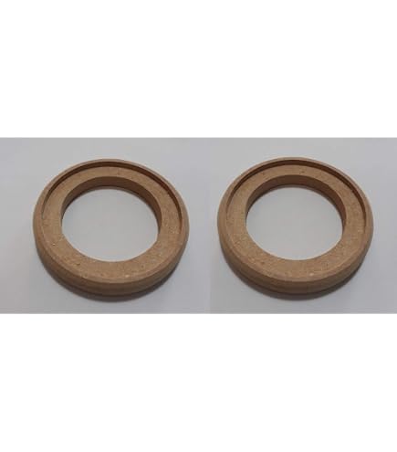 X AUTOHAUX 4 Anelli Distanziatori Per Altoparlanti Auto In Legno Da 4 Pollici - Supporti Universali Per Migliorare Il Suono