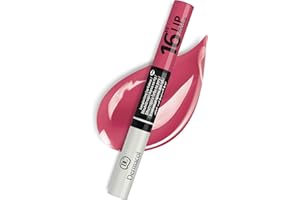 Dermacol - Color de Labios de 16 Horas, Brillo de Labios, Productos de Maquillaje de Labios a Prueba de Besos con Acabado Mate y Brillante, Barra de Rosa Violeta Intenso, 7,1 ml