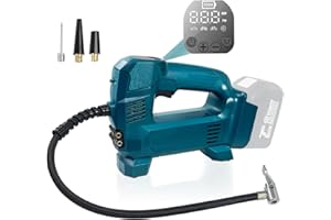 TPDL Tire Inflator Air Compressor Compatible with Makita 18V Battery, 150PSI Cordless Car Tire Pump with Digital Pressure Gauge for Car Tire Motorcycles Bike Sport Ball Auto