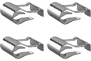 GroveEss 4PCS Universal Windscreen Wiper Clips,Metal Wiper Linkage Motor Repair Clip Kit,Wiper Linkage Clips for Car Wiper Motor Linkage Rods Arms Popping Off Fixing