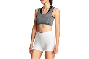 4How Short de Sport Femme en Coton Taille Haute Anti-Transparent Confortable Respirant Yoga Fitness Course à Pied Cyclisme Entraînement Boxer Quotidien