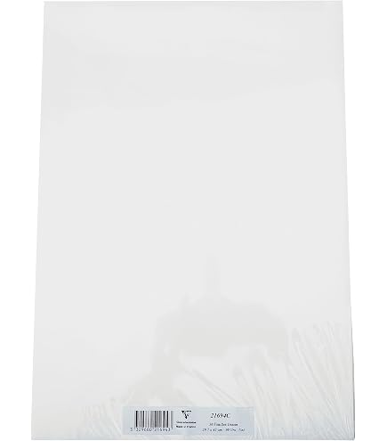 Clairefontaine 37292C Papier Dessin Croquis A1 160g - 10 Feuilles Grain Léger - Idéal Crayon Feutre Fusain