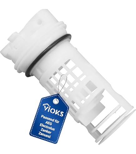 Vhbw Filtre à peluches compatible avec AEG/Electrolux Lavamat LVMT3100 914211022-02, 914211052