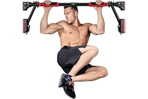 Cachpib Pull Up Bar Doorway Chin Up Bar with 881lbs Load Capacity Fitness Bar Home Gym Equipment Upper Body Workout for 30-38 Inches Doorway