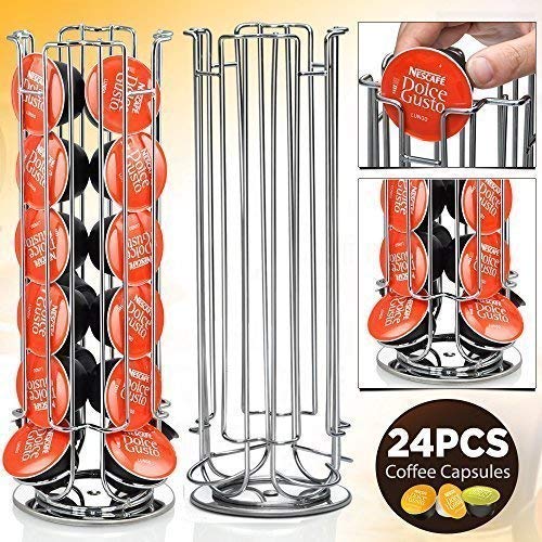 StormBrew - Portacapsule da caffè girevole per 24 capsule Dolce Gusto 24 Pezzi