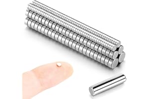 200 MEALOS Mini Neodymium Magnets - 100pcs 3x1mm, 50pcs 4x2mm, 50pcs 5x2mm Rare Earth Magnets