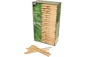 GRILLMER 1000 Rührstäbchen, Holz 13 cm. Rührstäbchen in Paddelform