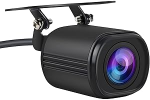 AWESAFE Universale Telecamera Posteriore 140 HD Telecamera inversa per Veicolo Notturno Universale HD Impermeabile per Opel Polo Golf Ford Audi Fiat Linea Punto Autoradio 1Din Radio 2 Din