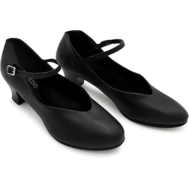 Zwarte Dansschoenen met hoge naaldhakken 17cm