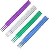 kwmobile Car Paint Touch Up Tips - 12 Piece Automotive Paintwork Detailing Repair Kit for Stone Chips, Scratches, Modelling -