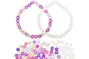 Angoily Perles Changement Couleur Uv 0.8 Cm 1000 Pièces Perles Plastique Pour Création Bijoux Colliers Bracelets Diy Activités Manuelles