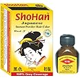ShoHan Japanese Black Hair Dye - 40+ Days Instant Colour Touch Up - Permanent Colour for Women - Powder For Men - Dye For Women Ammonia Free Safe Colour - Light Brown - Henna Powder Organic For Gray Concealer- Began Hair Color - Black Henna - Pack Of 1 (6g)