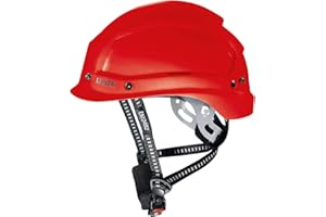UVEX Casco de Obra Alpine | Protección en el Trabajo | Protección de la Cabeza | Casco de Seguridad en Trabajos en Altura y Operaciones de Rescate