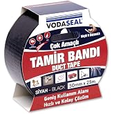 Vodaseal &Ccedil;ok Ama&ccedil;lı Tamir Bandı, 50mmx25mt, Siyah
