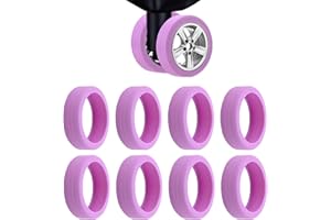 YaLiyA 8pcs Luggage Wheel Covers Portable Suitcase Wheel Protector Covers Suitcase Wheel Covers Suitcase Wheel Covers Silicone Luggage Wheel Protector Covers Resistant Luggage Wheel Cover lower noise