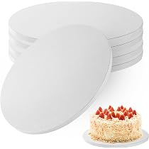 12er Set Wiederverwendbare Tortenunterlagen – 30 Cm, 12 Mm Dick, Mit Folienbeschichtung, Für Kuchen, Pizza & Partybuffet