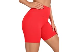 CRZ YOGA Naked Feeling Damen Radlerhose Blickdicht Hohe Taille Kurze Sporthose Yoga Hose Sommer Shorts für Gym Sport - 7/10/15/20cm