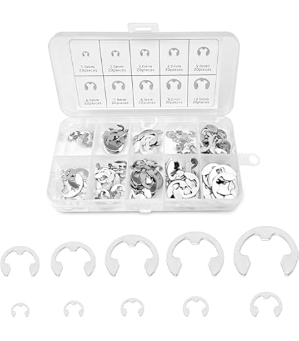 10x Wellensicherungen Edelstahl DIN 6799 - Ø5mm Sicherungsscheiben 10 Stück