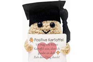 CAIKAILIOR Positive Potato,Bachelor Geschenk,zum Abitur Geschenke,Prüfung Glücksbringer Abschluss,Positive Kartoffel Deutsch,Mutmacher Geschenk,Pocket Hug,Energiekarte,für Schulabschluss Klasse,Abiturgeschenke
