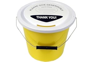 EARLY LEARNING CENTRE Charity Money Collection Bucket 5 litres - Yellow