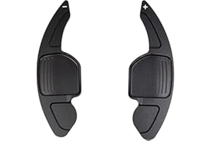 TGCXHRF Extension de palette de changement de vitesse au volant pour Seat Leon Cupra 5F Ibiza 6F Arona Ateca Leon ST Alhambra Lame de palette de changement de vitesse en aluminium, noir