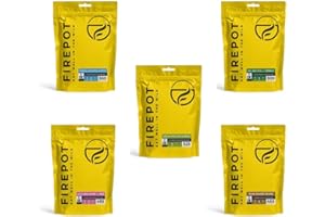 Firepot Vegan Ration Expedition Pack (5 Meal) - Healthy Dehydrated Expedition Food