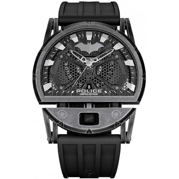 Police Men's PL-11397JSB/02A Twingear Rectangular Black IP