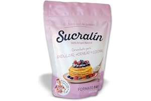 SUCRALIN DE SUCRALOSE SUCRALIN® – Edulcorante Sucralosa Granulado Familiar 300 gr | 100% Natural | Auténtico sabor de azúcar | Apto para Cocinar y Hornear | Para todas las Dietas | 0% calorías| (El emabalaje puede variar)