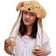 Animal Hat Ear Moving Jumping Hat Pop Up Ears Plush Hat Cap Headband for Women Girls