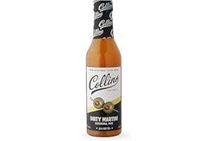 Collins Chicago OJ12 Collins Dirty Martini Mix Made with Real Olive Brine for The Bold Flavor You Need | Classic Cocktail Recipe Ingredient, 12.7 fl oz, Mixer, PET Bottle, Black