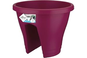 elho Corsica Flower Bridge 30 - Planter for Balcony & Outdoor - Ø 29.0 x H 23.8 cm - Pink/Cherry Red
