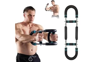BDUTTLEFISH Shaker Twister Arm Trainer,Adjustable Chest Expander,Portable Power Twister Bar Muscular Strength Enhancer,Shape The Perfect Body for Men,for Beginners and Professional Athletes