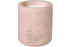 blomus 65655 Blomus Fraga Scented Candle Rose Dust L Soy Wax Concrete,Medium