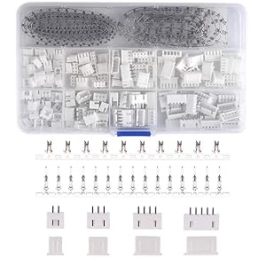 Gasea 560Pcs 2.54mm JST-XHP JST Connector Kit, JST-PH 2/3/4/5 Pin Housing Adapter Cable Connector Socket Male and Female
