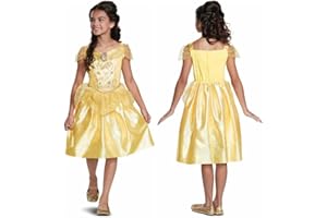 DISGUISE Disney Oficial - Disfraz Bella y Bestia Niña Clásico, Disfraz Princesa Niña En Tallas XS,S,M