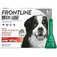 FRONTLINE Plus Flea & Tick Treatment for Extra Large Dogs (over 40 kg) - 6 Pipettes